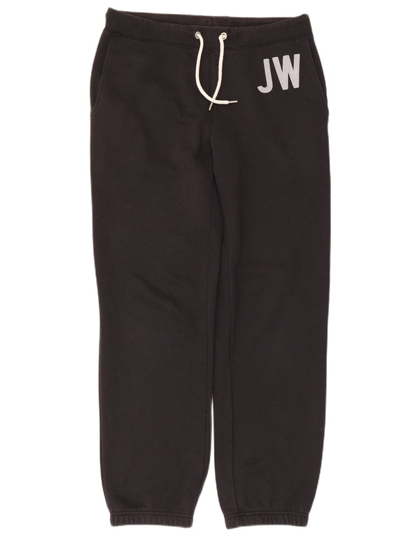 Jack Wills Mens Graphic Tracksuit Trousers Joggers Small Black Cotton
