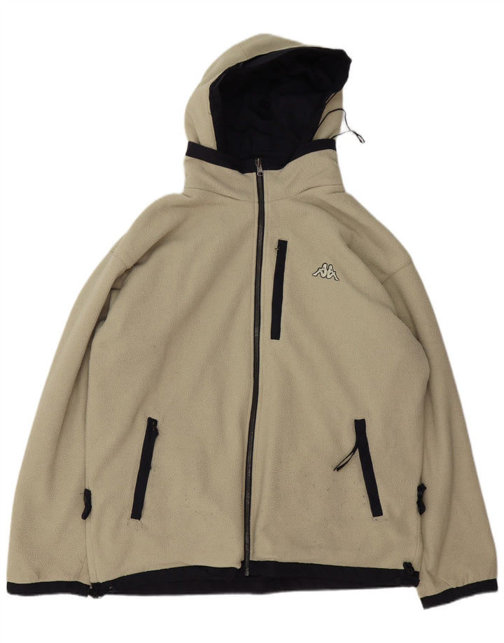 Kappa Mens Hooded Reversible Jacket UK 40 Large Navy Blue