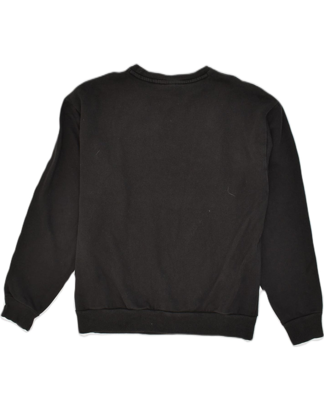 PUMA Womens Graphic Sweatshirt Jumper UK 10 Small  Black Cotton | Vintage Puma | Thrift | Second-Hand Puma | Used Clothing | Messina Hembry 