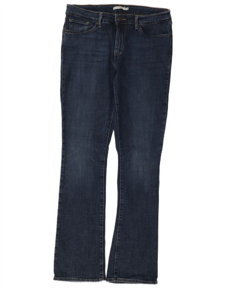 Levi's Womens 715 Bootcut Jeans W32 L32 Navy Blue Cotton