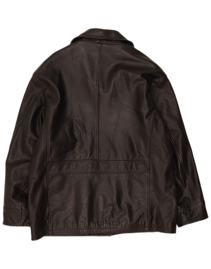 Vintage Mens Leather Jacket UK 40 Large Black