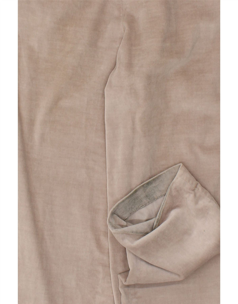 LES COPAINS Womens Velvet Slim Casual Trousers W26 L31 Beige Cotton Vintage Les Copains and Second-Hand Les Copains from Messina Hembry 