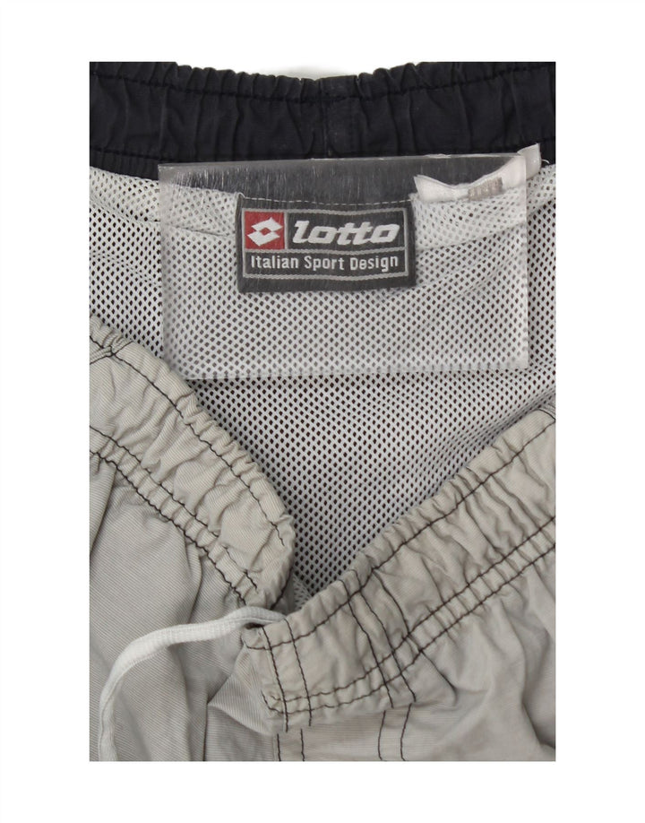 LOTTO Mens Sport Shorts Large Grey Colourblock