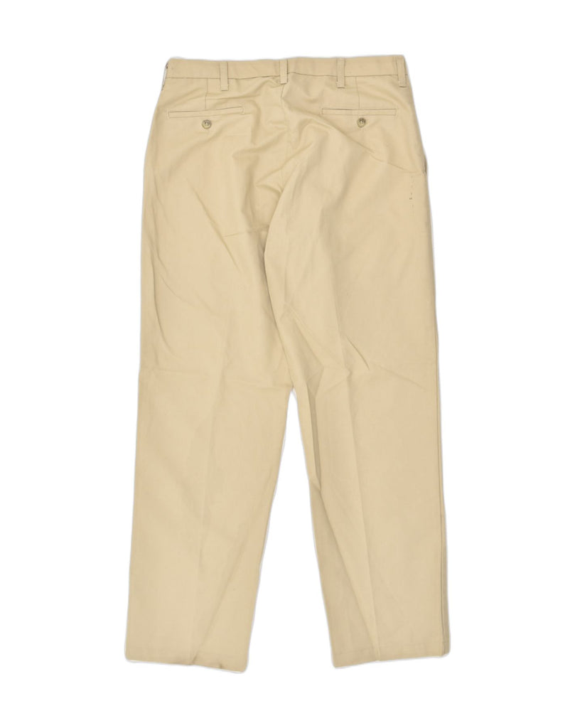 LEE Mens Total Freedom Classic Fit Casual Trousers W34 L32 Beige Polyester | Vintage Lee | Thrift | Second-Hand Lee | Used Clothing | Messina Hembry 