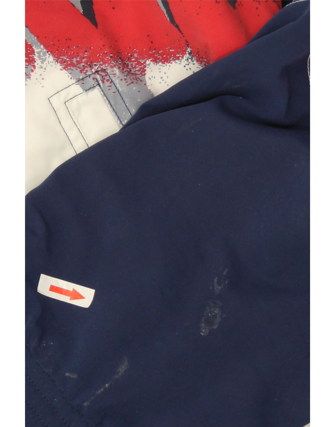 Lotto Mens Graphic Tracksuit Top Jacket Large Navy Blue Colourblock