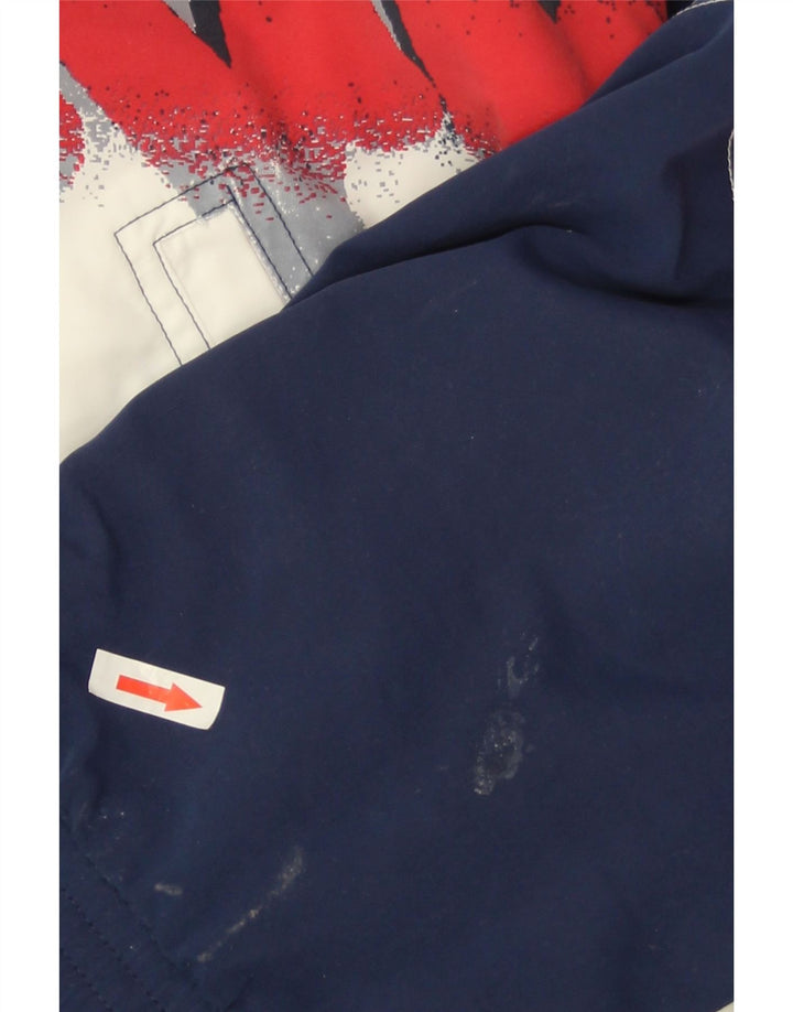 Lotto Mens Graphic Tracksuit Top Jacket Large Navy Blue Colourblock