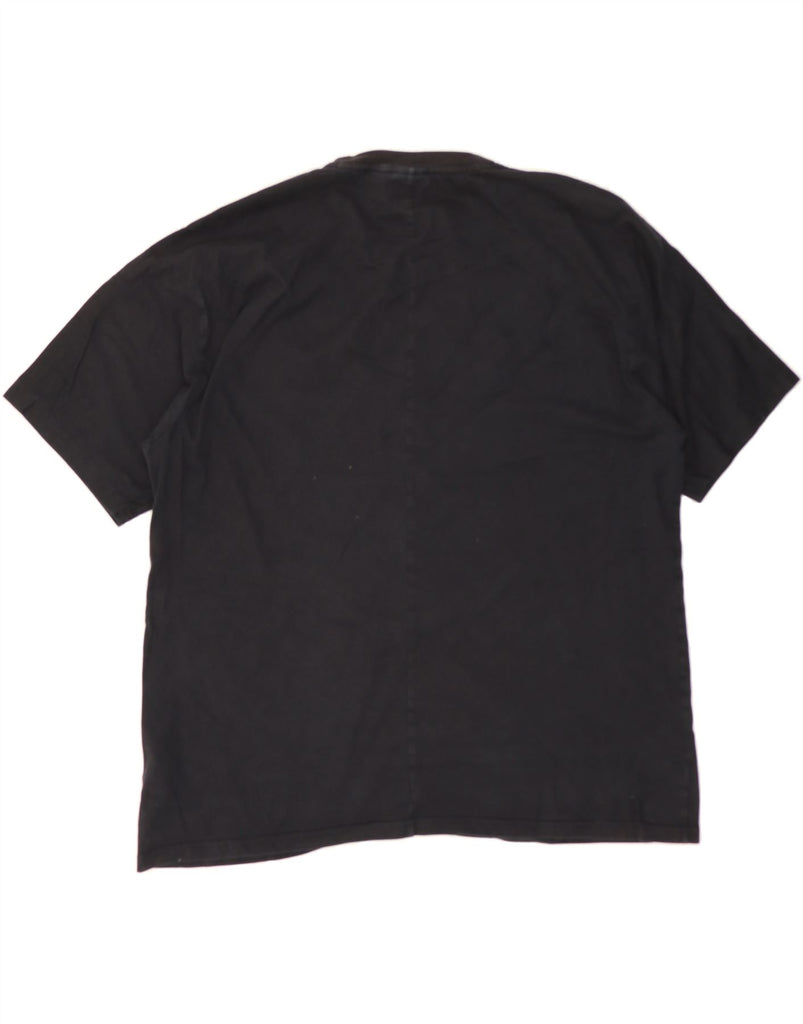 ADIDAS Mens Graphic T-Shirt Top XL Black Cotton Vintage Adidas and Second-Hand Adidas from Messina Hembry 