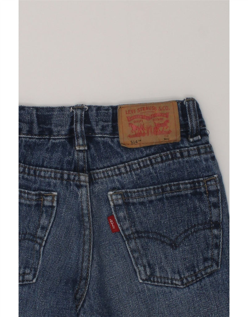 LEVI'S Boys 514 Distressed Straight Jeans 4-5 Years W22 L18 Blue Ramie | Vintage Levi's | Thrift | Second-Hand Levi's | Used Clothing | Messina Hembry 