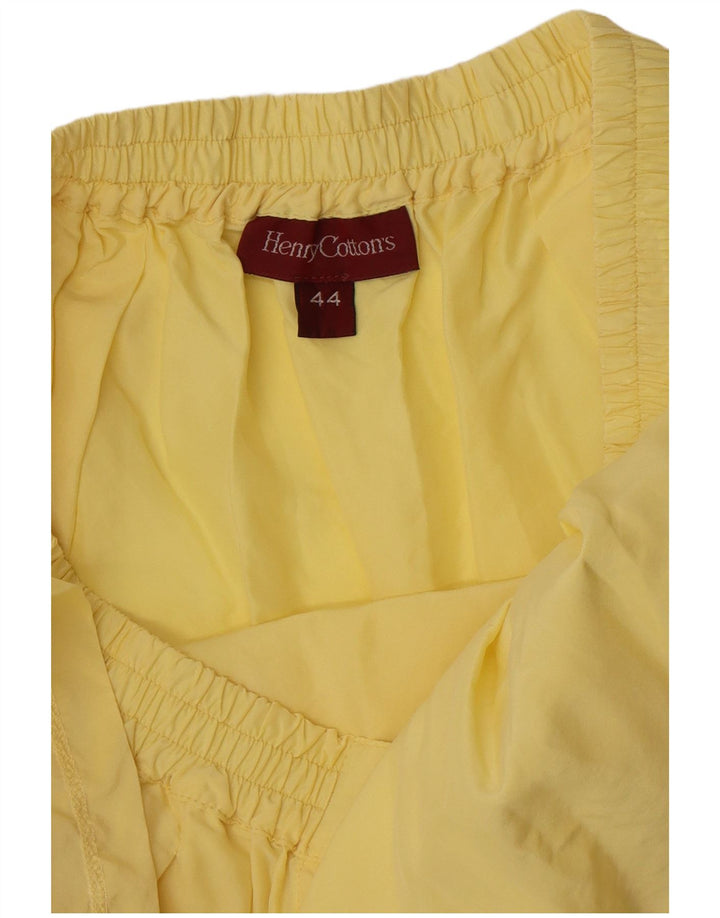 Henry Cottons Womens A-Line Skirt IT 44 Medium W30 Yellow