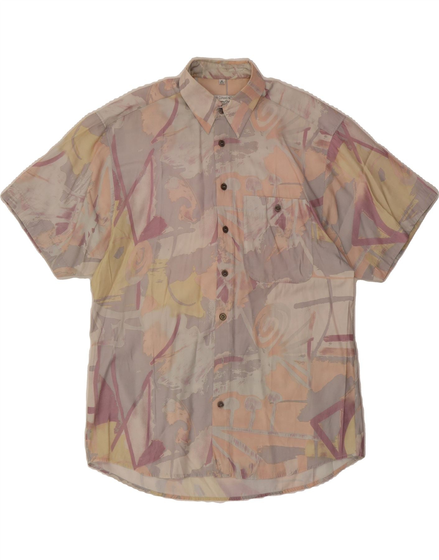 CLUB DAMINGO Mens Shirt Size 39/40 Medium Multicoloured Patchwork Vintage Club Damingo and Second-Hand Club Damingo from Messina Hembry 