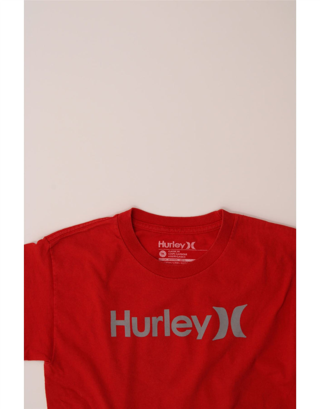 HURLEY Boys Graphic T-Shirt Top 13-14 Years Medium Red Cotton Vintage Hurley and Second-Hand Hurley from Messina Hembry 