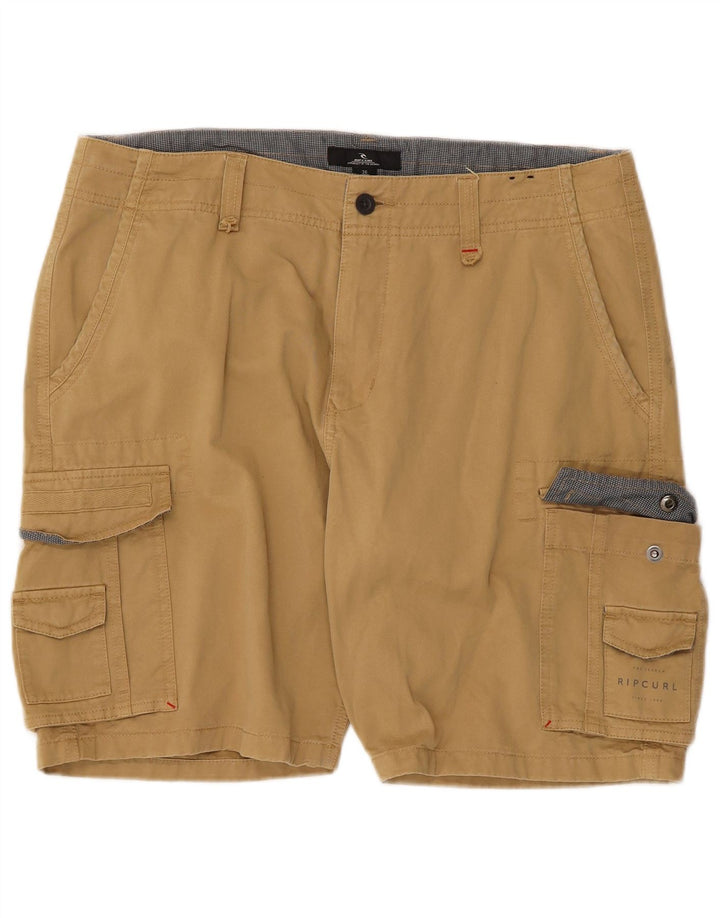 Rip Curl Mens Cargo Shorts W36 Large  Beige Cotton