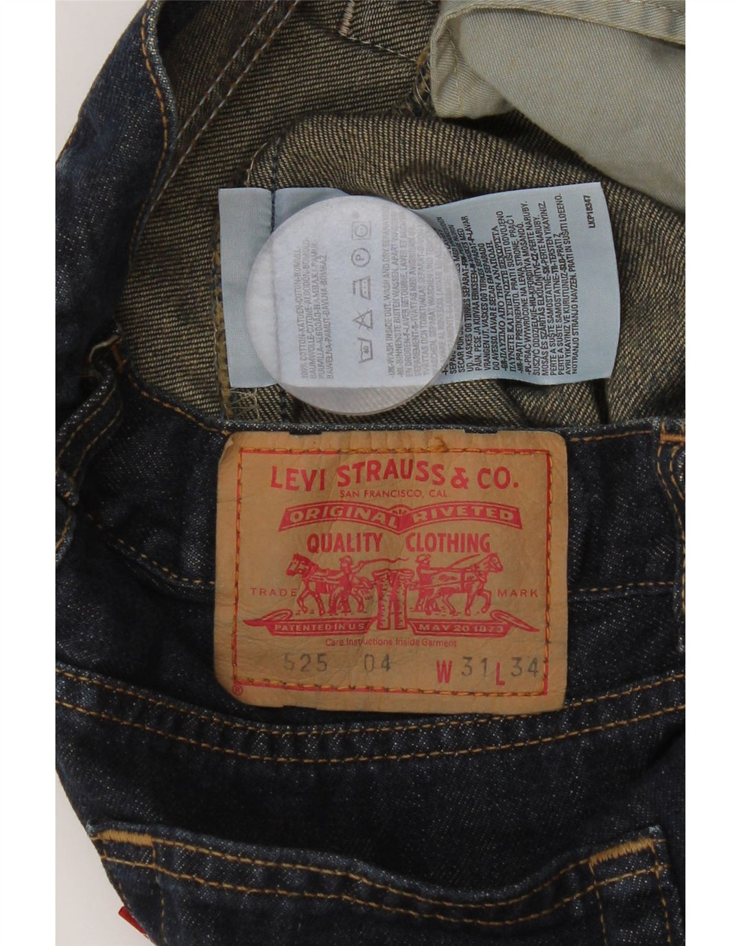 Levi's Womens 525 Bootcut Jeans  W31 L34 Blue Cotton