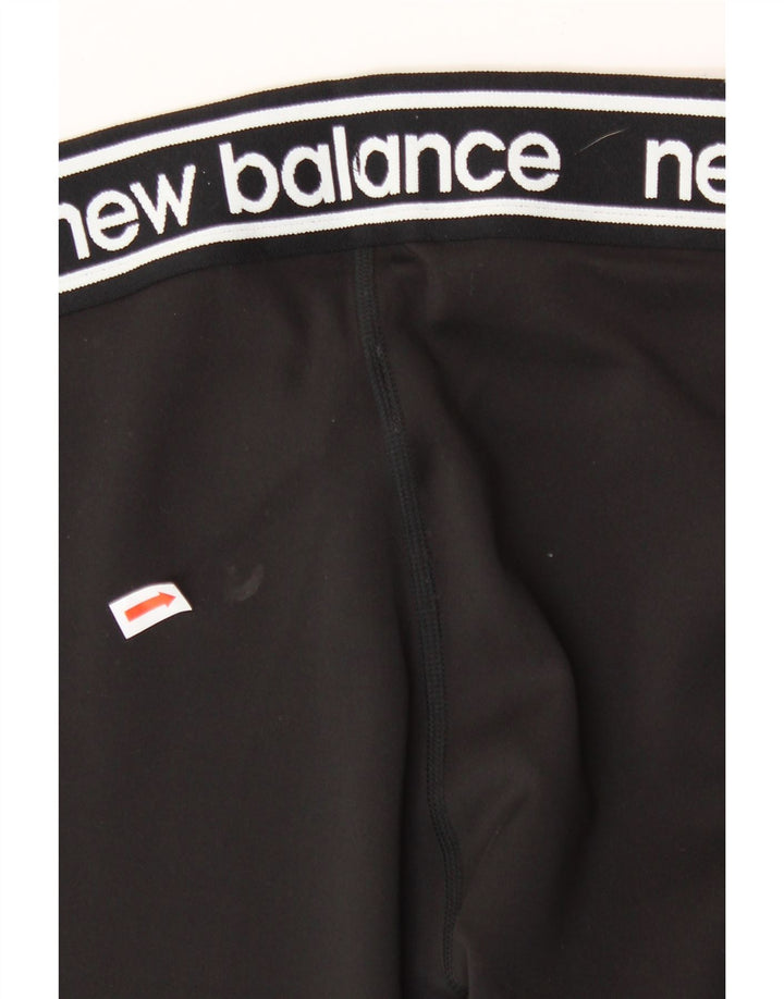 NEW BALANCE Womens Graphic Tracksuit Trousers UK 14 Medium  Black Vintage New Balance and Second-Hand New Balance from Messina Hembry 