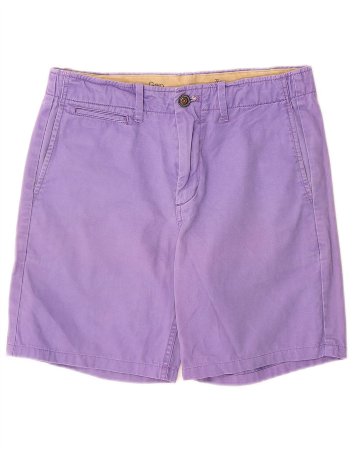 Gap Mens Chino Shorts W29 Medium Purple Cotton
