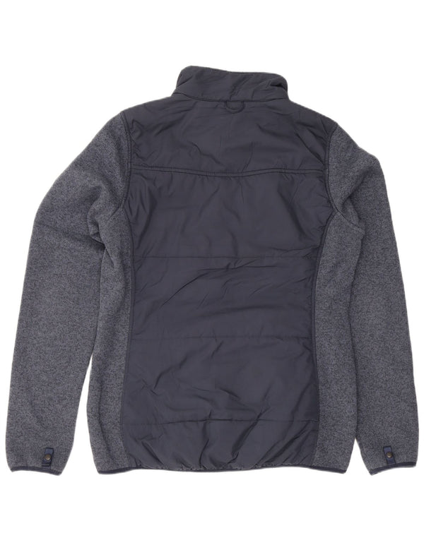 The North Face Womens Windbreaker Jacket UK 14 Medium Navy Blue Polyester