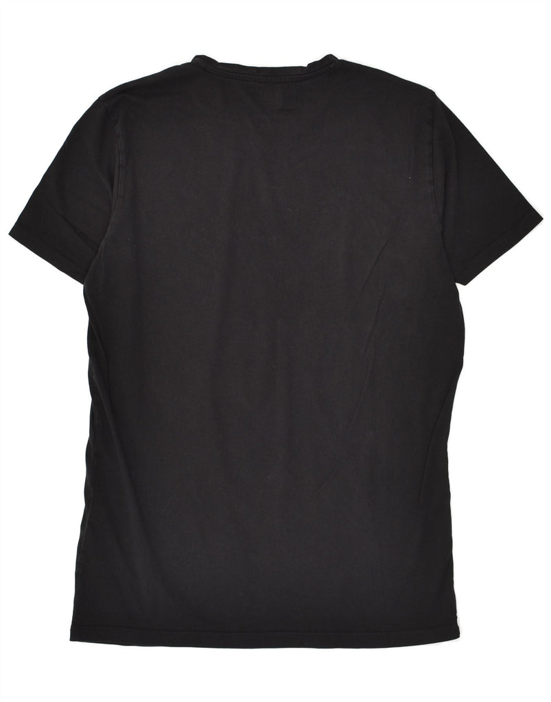 DIESEL Womens T-Shirt Top UK 12 Medium Black Cotton | Vintage Diesel | Thrift | Second-Hand Diesel | Used Clothing | Messina Hembry 