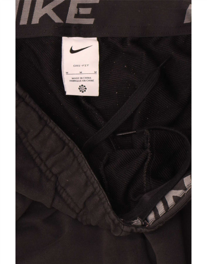 Nike Mens Dri Fit Tracksuit Trousers Joggers Medium Black Cotton