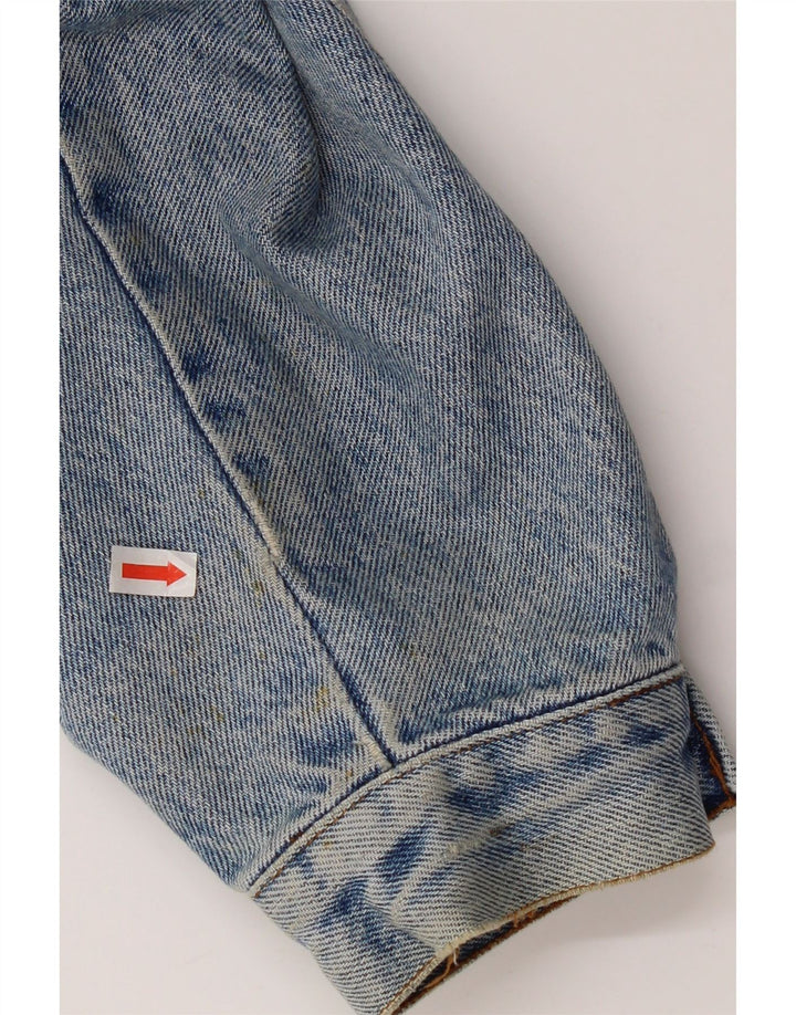 Vintage Mens Denim Jacket UK 38 Medium Blue Cotton