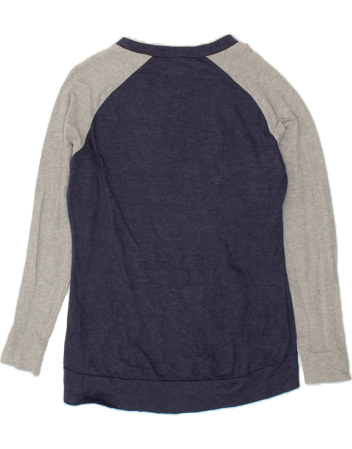 NFL Womens Oversized Graphic Sweatshirt Jumper UK 10 Small Navy Blue Vintage NFL and Second-Hand NFL from Messina Hembry 