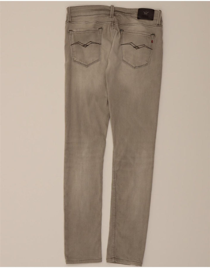 REPLAY Womens Slim Jeans W28 L30 Grey Cotton Vintage Replay and Second-Hand Replay from Messina Hembry 