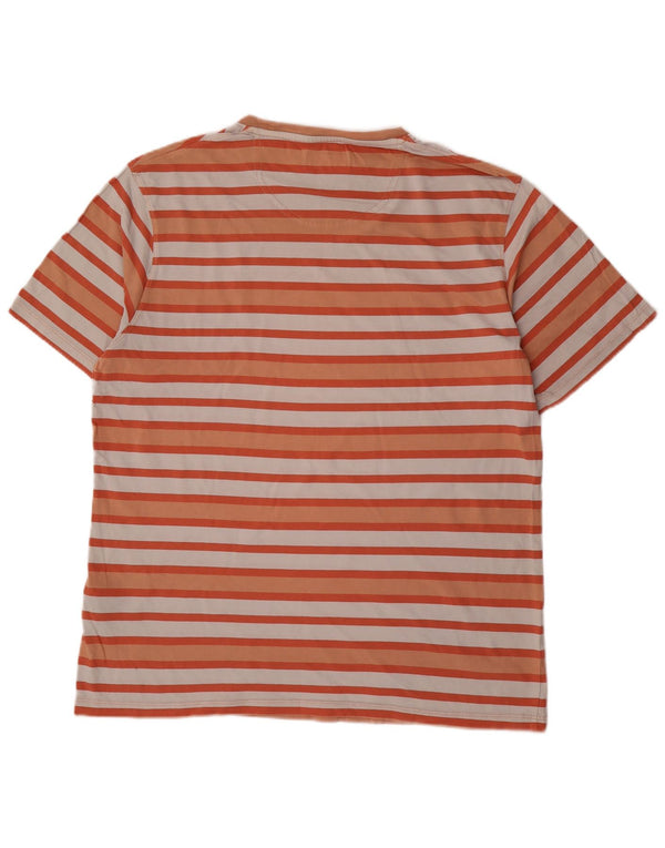 Barbour Mens T-Shirt Top XL Multicoloured Striped Cotton