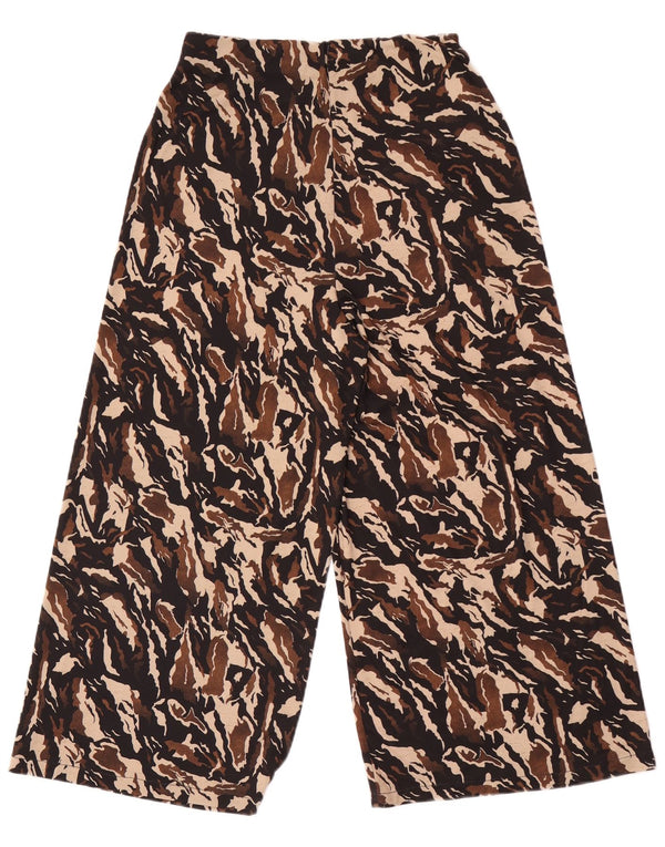 Zara Womens Capri Tracksuit Trousers UK 8 Small Multicoloured Camouflage
