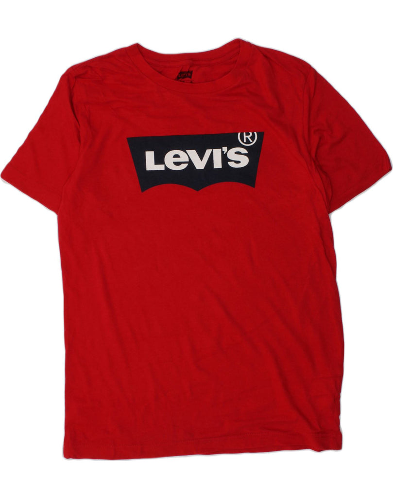 LEVI'S Boys Graphic T-Shirt Top 12-13 Years Large  Red Cotton | Vintage Levi's | Thrift | Second-Hand Levi's | Used Clothing | Messina Hembry 