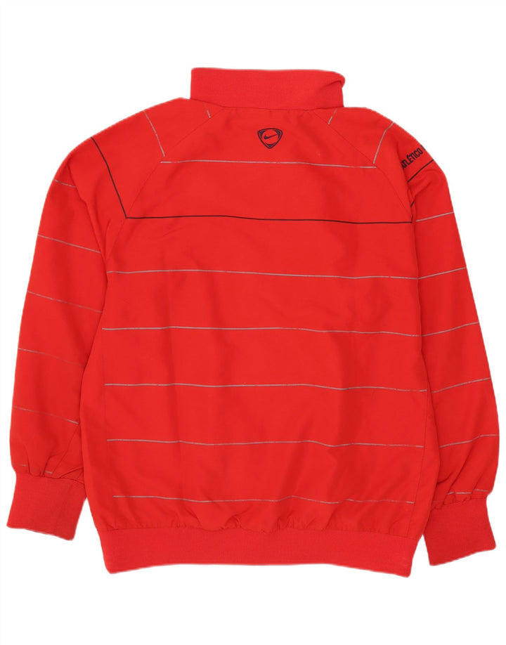 Nike Boys Graphic Tracksuit Top Jacket 13-14 Years XL Red Striped Polyester