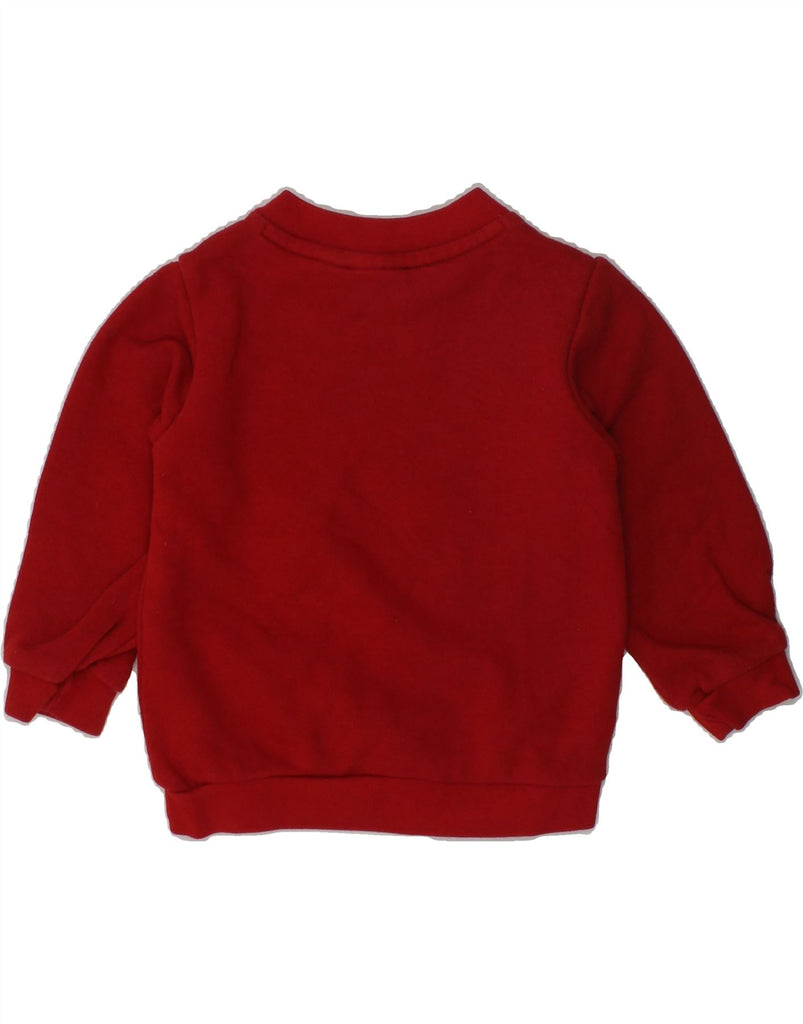 ADIDAS Baby Boys Graphic Sweatshirt Jumper 6-9 Months Red Cotton | Vintage Adidas | Thrift | Second-Hand Adidas | Used Clothing | Messina Hembry 