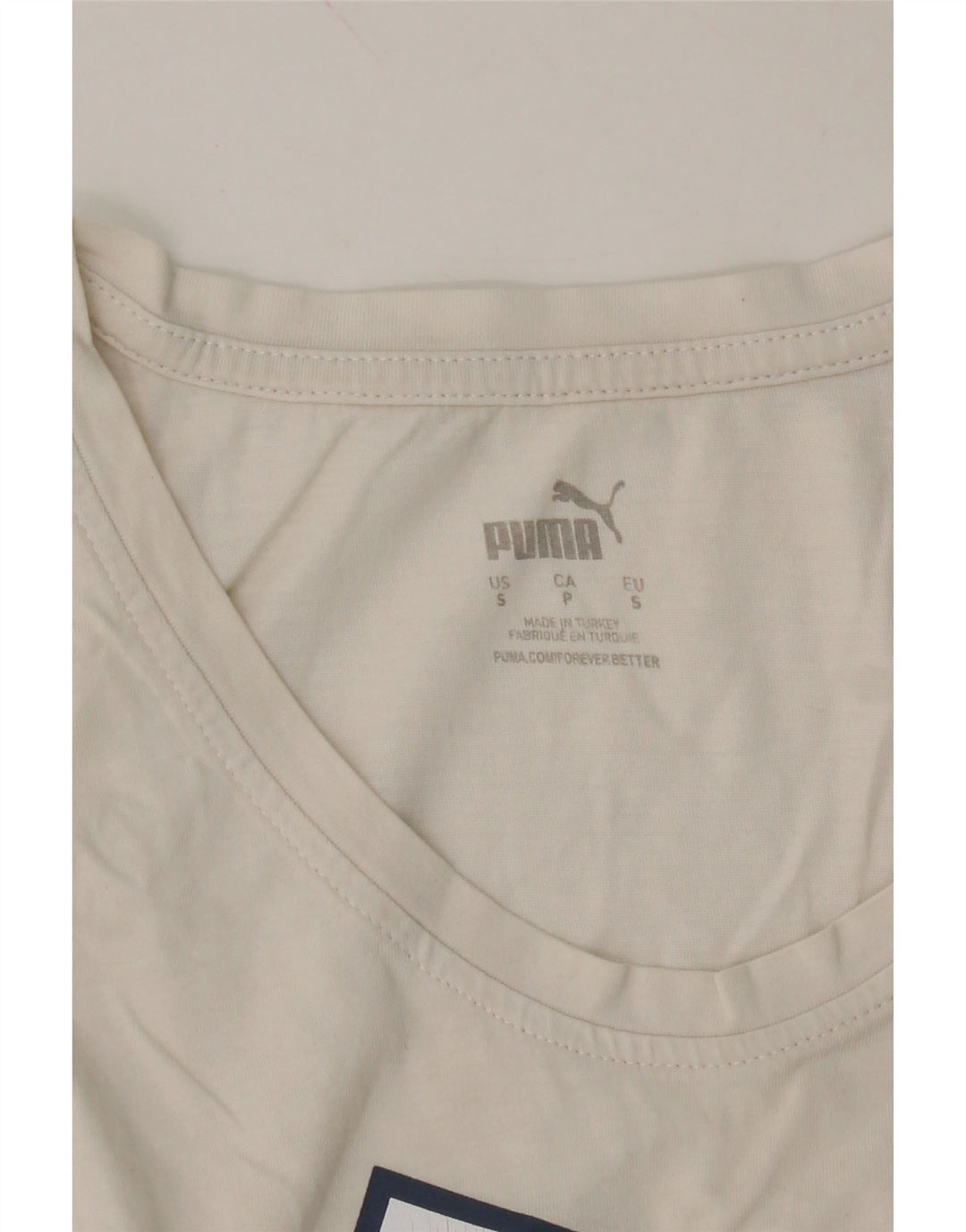PUMA Mens Graphic Vest Top Small White Vintage Puma and Second-Hand Puma from Messina Hembry 
