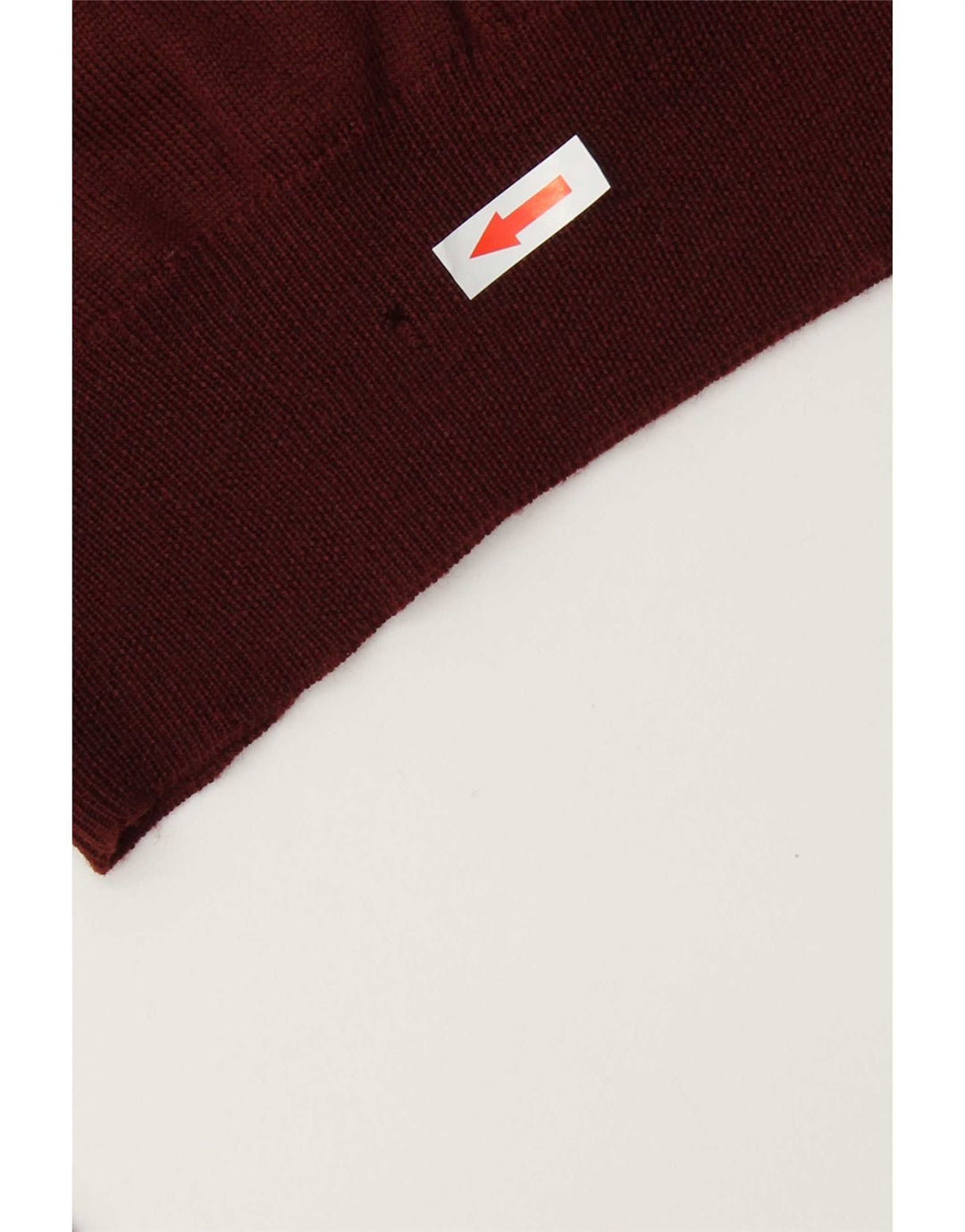 Boggi Mens V-Neck Jumper Sweater Large Burgundy