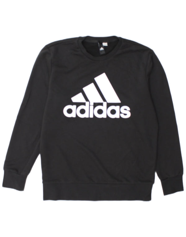 Adidas Mens Graphic Sweatshirt Jumper Large Black