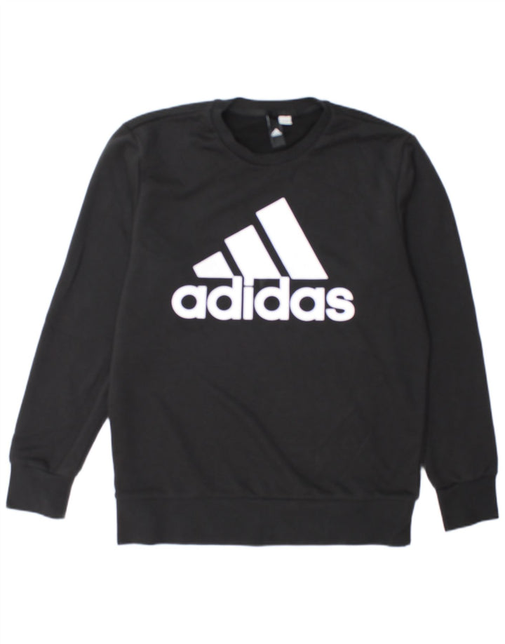 Adidas Mens Graphic Sweatshirt Jumper Large Black