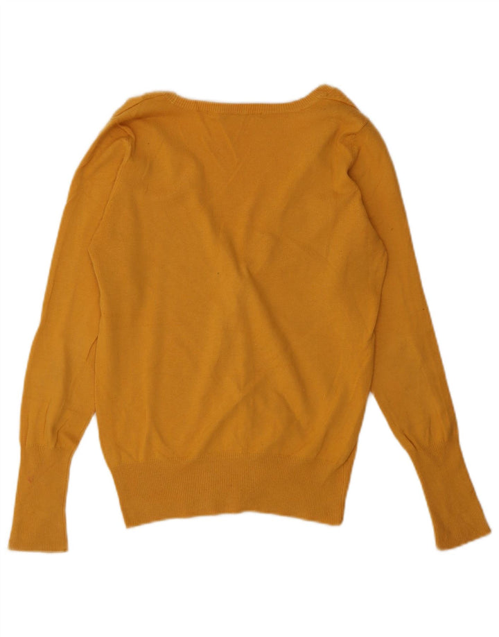 Zara Womens Cardigan Sweater UK 10 Small Yellow