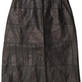 Vintage Womens Leather Skirt W28 Small Black