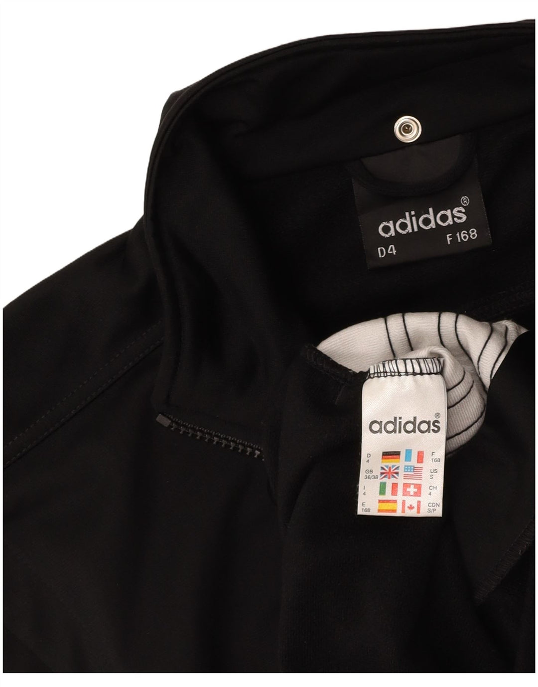 ADIDAS Mens Sleeveless Graphic Tracksuit Top Jacket UK 36/38 Small Black