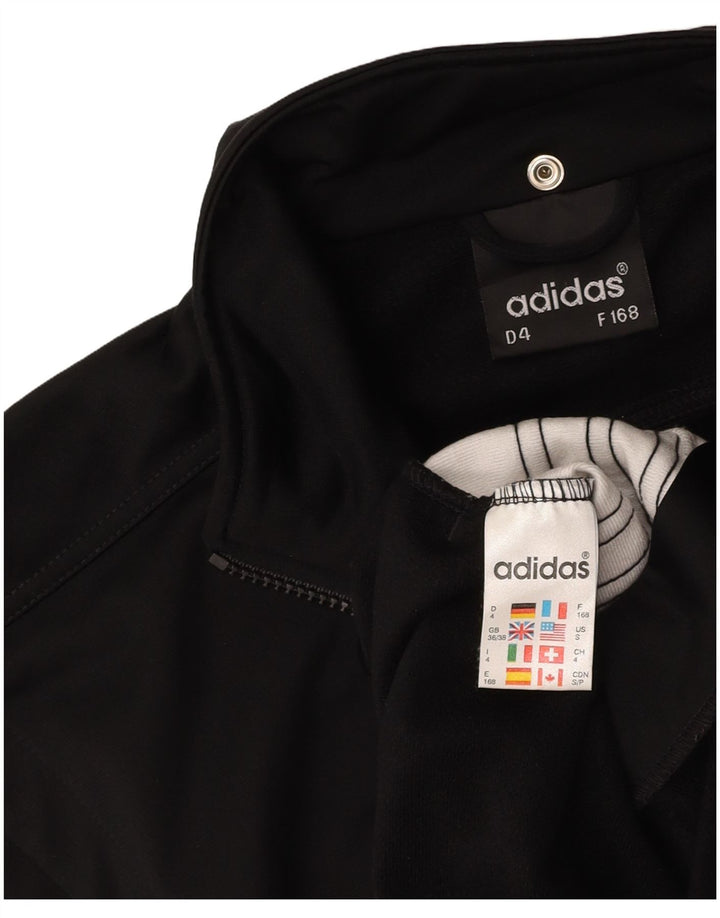 ADIDAS Mens Sleeveless Graphic Tracksuit Top Jacket UK 36/38 Small Black