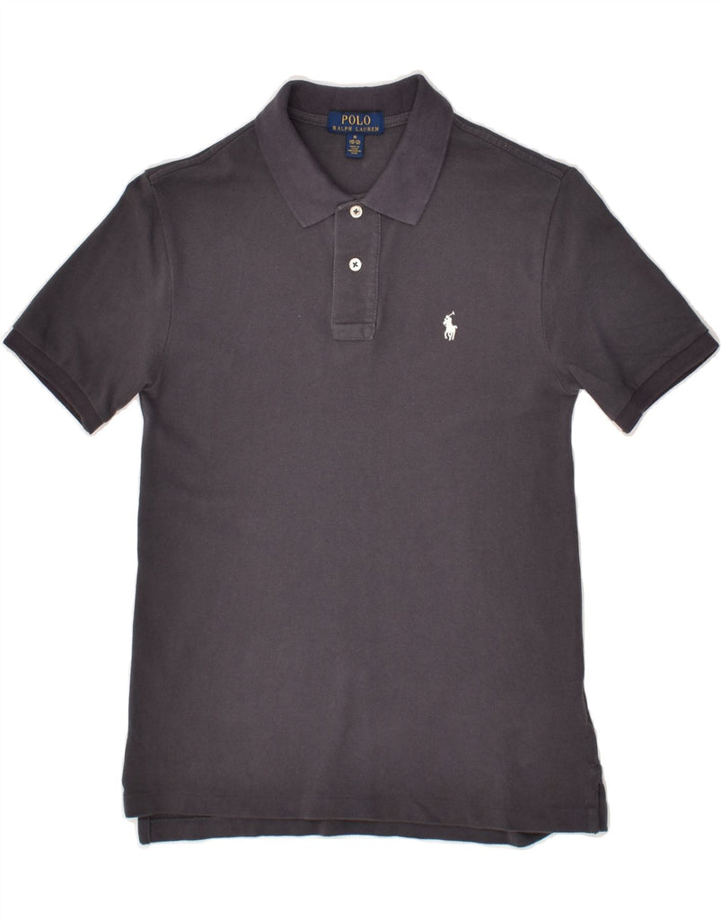 POLO RALPH LAUREN Boys Polo Shirt 10-11 Years Medium Navy Blue Cotton | Vintage Polo Ralph Lauren | Thrift | Second-Hand Polo Ralph Lauren | Used Clothing | Messina Hembry 