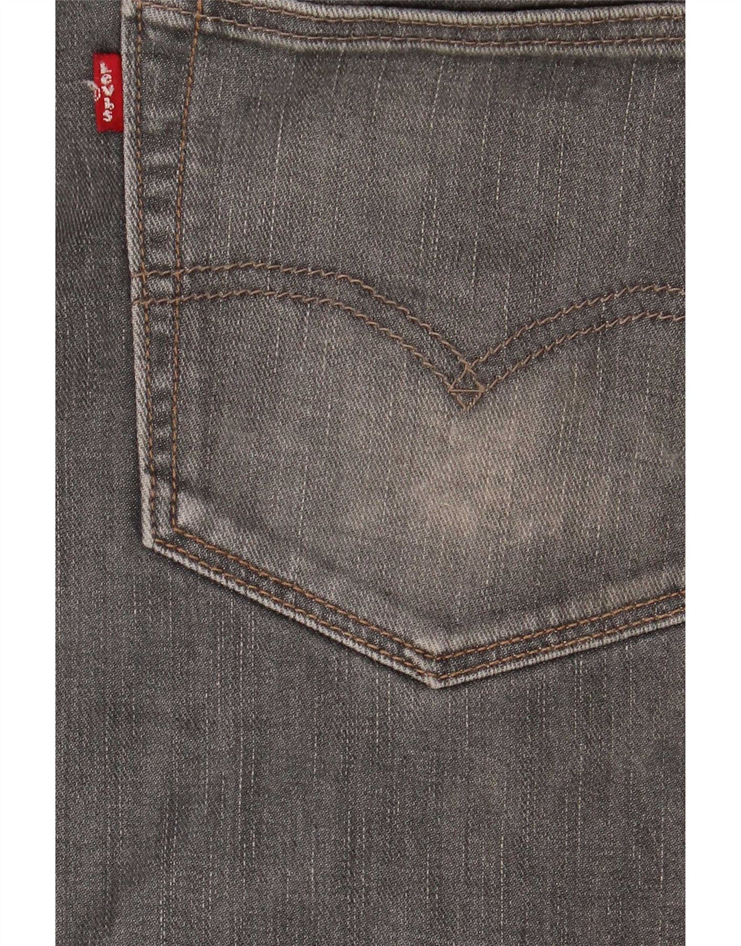 Levi's Mens 504 Straight Jeans W36 L34 Grey Cotton