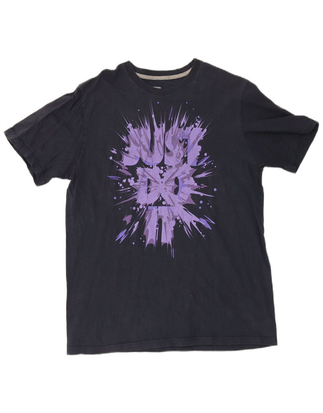 Nike Mens Regular Fit Graphic T-Shirt Top Large Black Cotton
