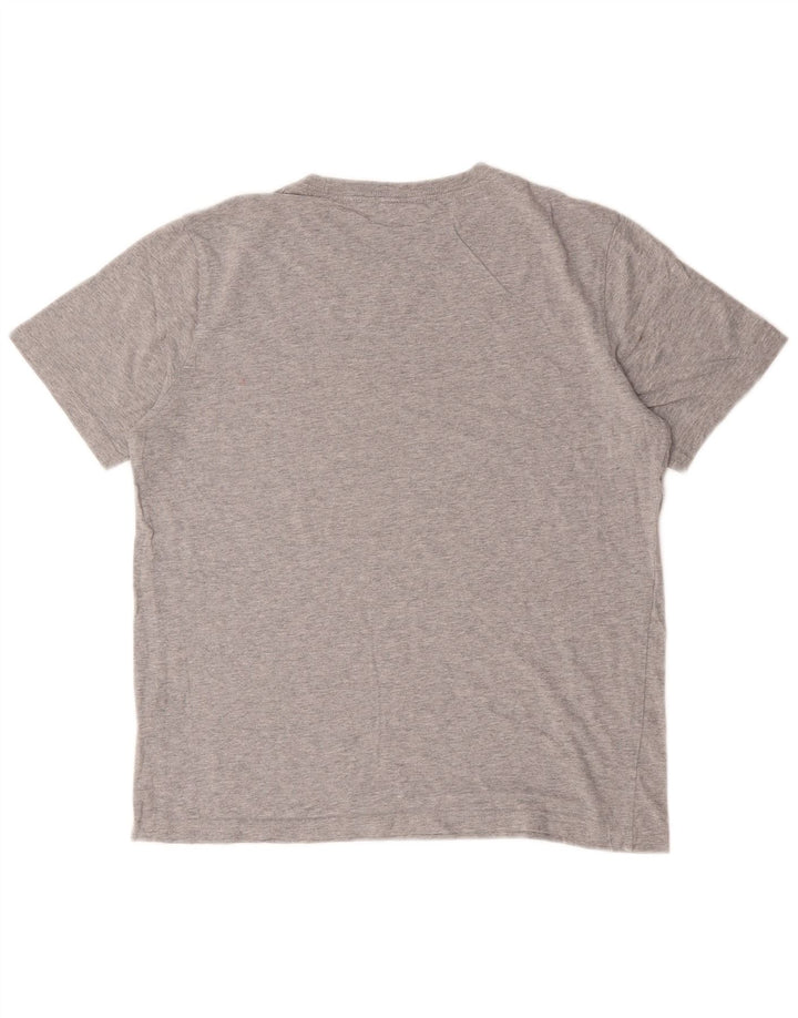 Paul Smith Womens Graphic T-Shirt Top UK 14 Medium Grey Cotton