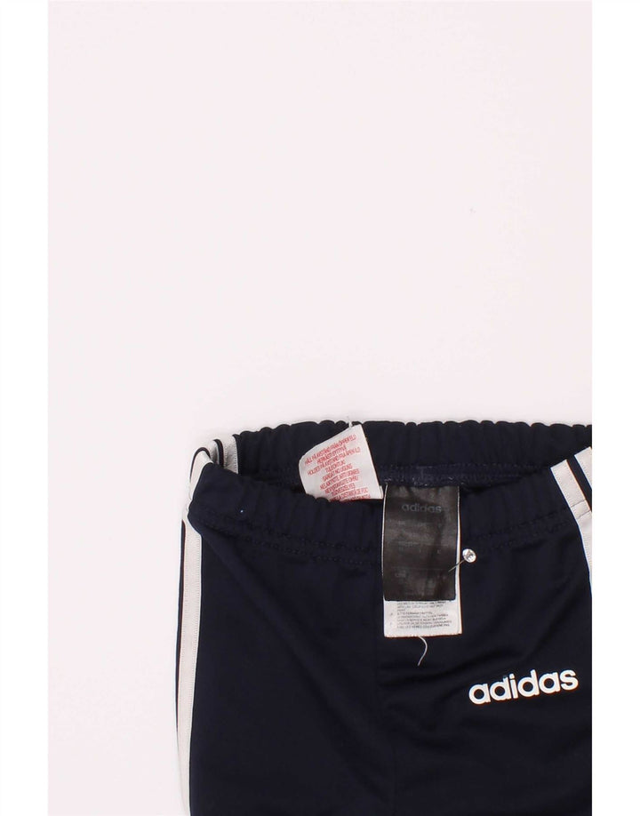 Adidas Boys Tracksuit Trousers Joggers 2-3 Years Navy Blue Polyester