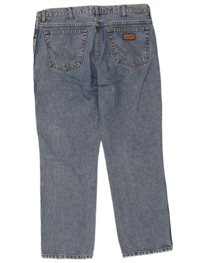 Wrangler Mens Texas Straight Jeans W36 L30 Blue Cotton