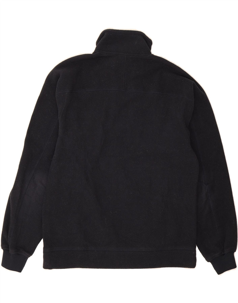 CHAMPION Mens Zip Neck Fleece Jumper Large Navy Blue Polyester Vintage Champion and Second-Hand Champion from Messina Hembry 