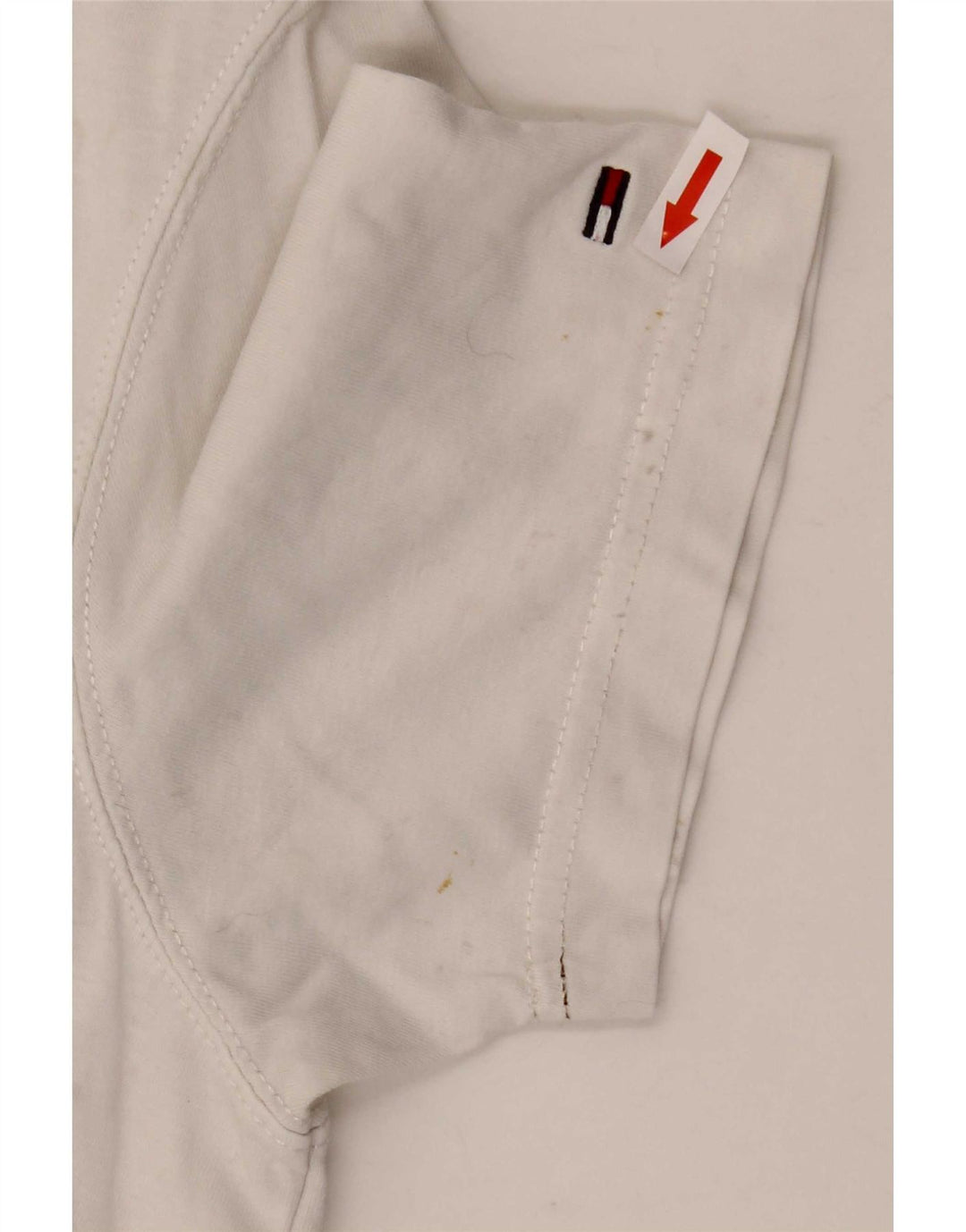 Tommy Hilfiger Mens Graphic T-Shirt Top Large White Cotton