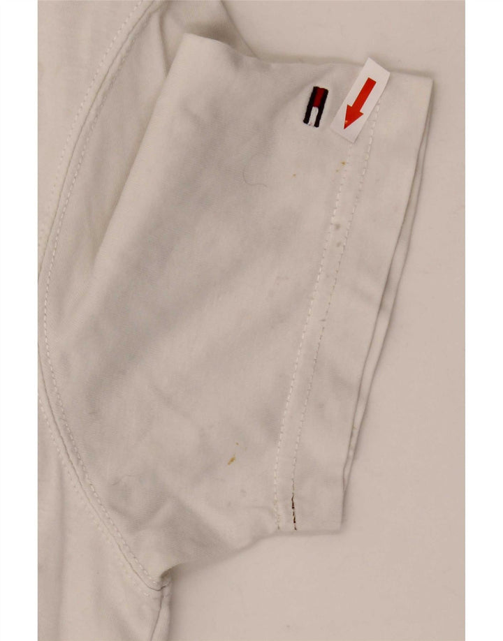 Tommy Hilfiger Mens Graphic T-Shirt Top Large White Cotton