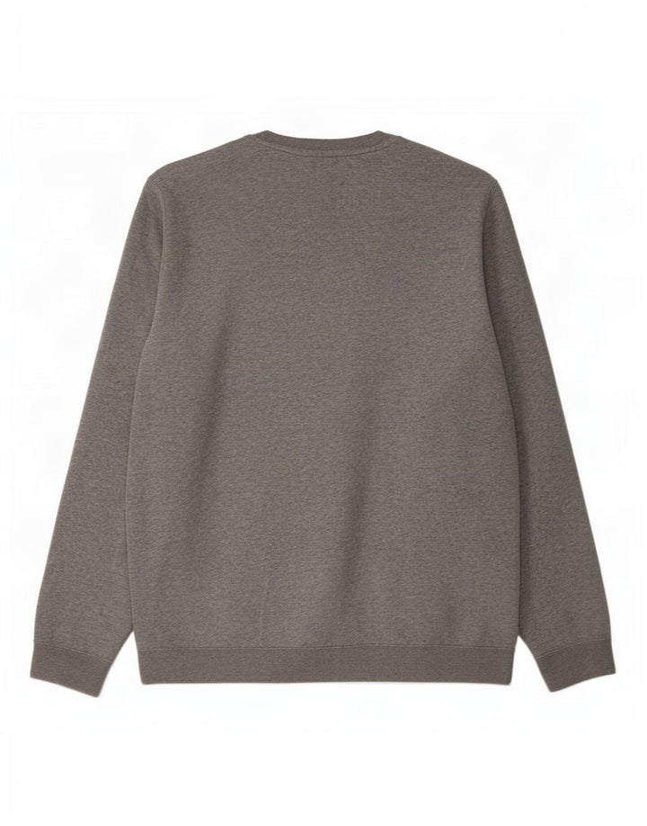 Nike Mens Sweatshirt Jumper Large Grey Flecked Cotton