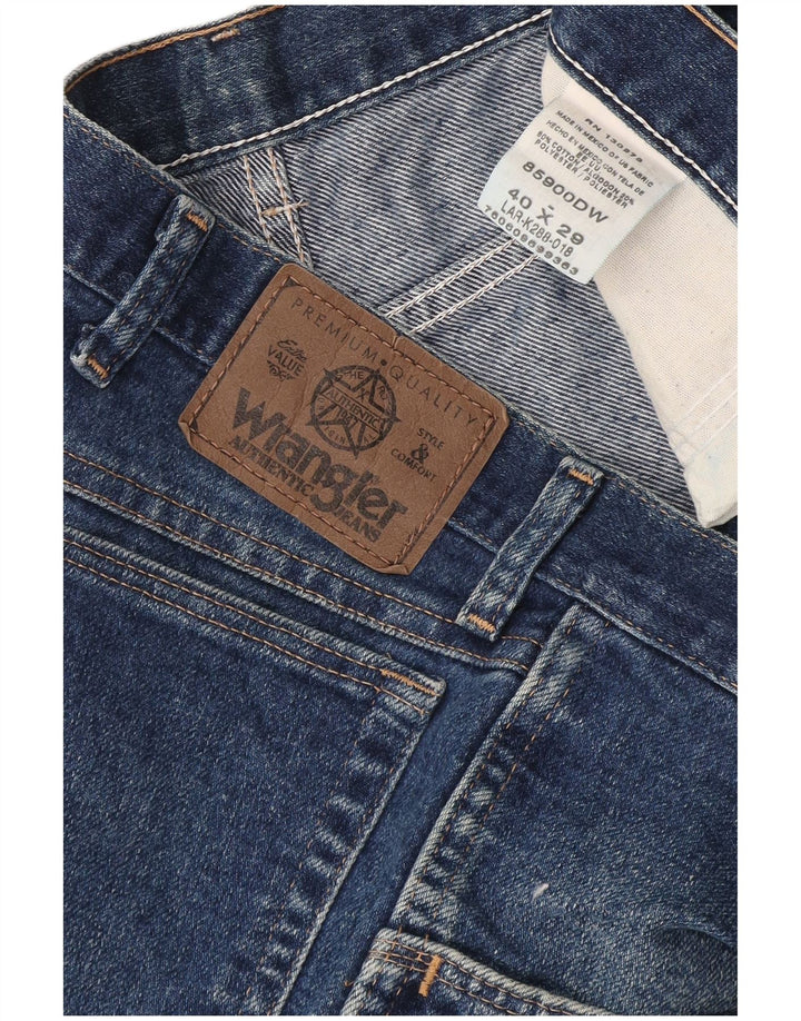 Wrangler Mens Cropped Jeans W40 L24 Blue Cotton