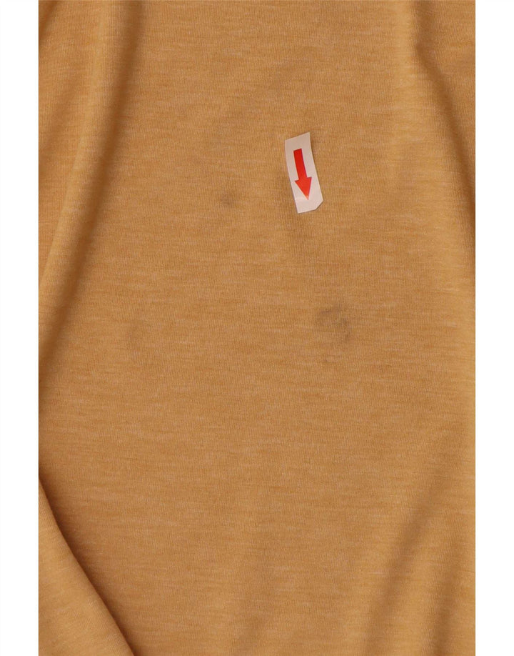 Puma Mens Graphic T-Shirt Top 2XL Yellow Flecked Polyester